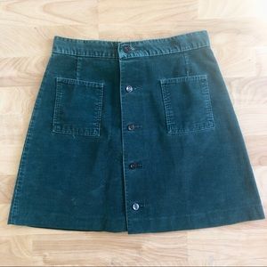 VINTAGE WRANGLER CORDUROY MINI SKIRT SZ 27”